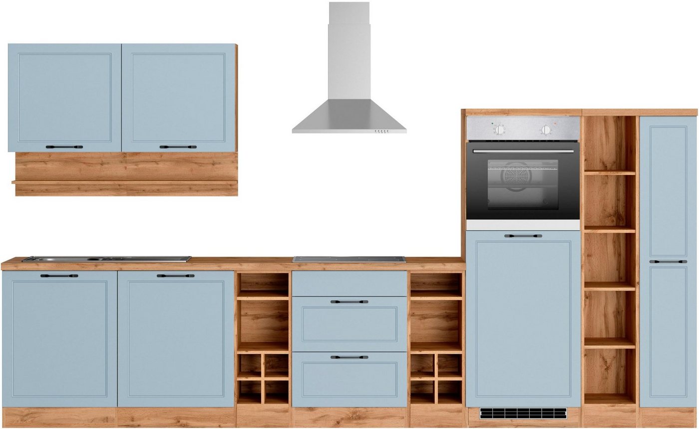 Kochstation Küche KS-Lana, 360 cm breit, wahlweise mit oder ohne E-Geräte von Kochstation