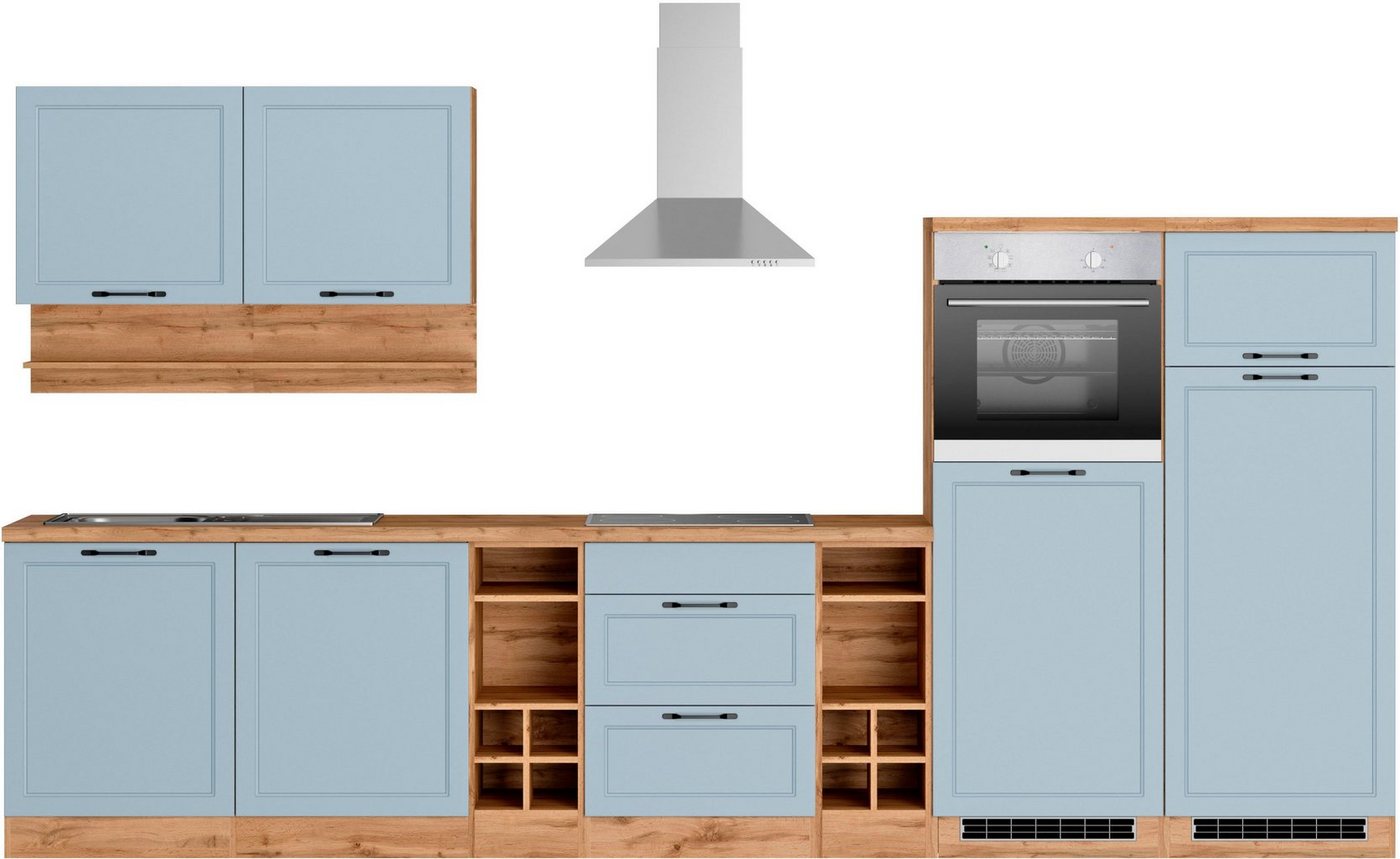 Kochstation Küche KS-Lana, 360 cm breit, wahlweise mit oder ohne E-Geräte von Kochstation