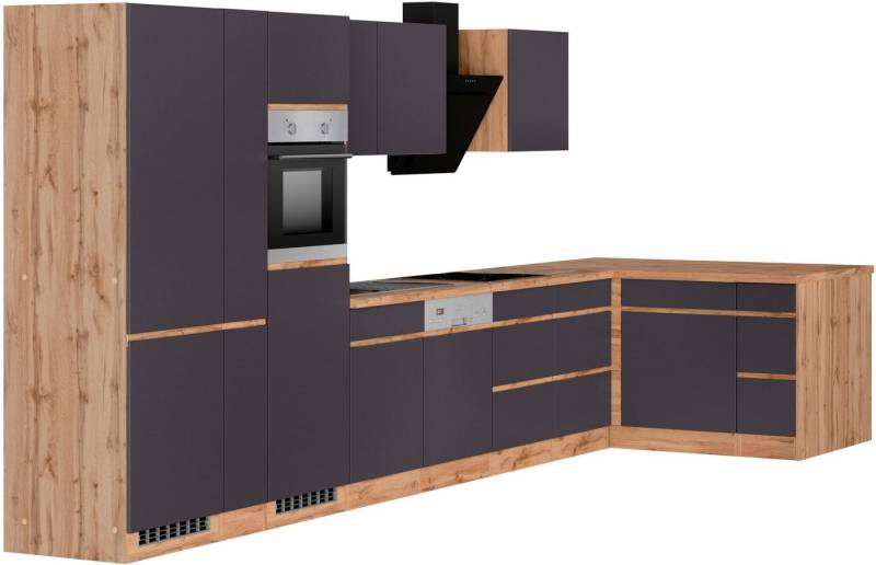 KOCHSTATION Winkelküche KS-Riesa, Stellbreite 490/153 cm, wahlweise mit Induktionskochfeld von KOCHSTATION