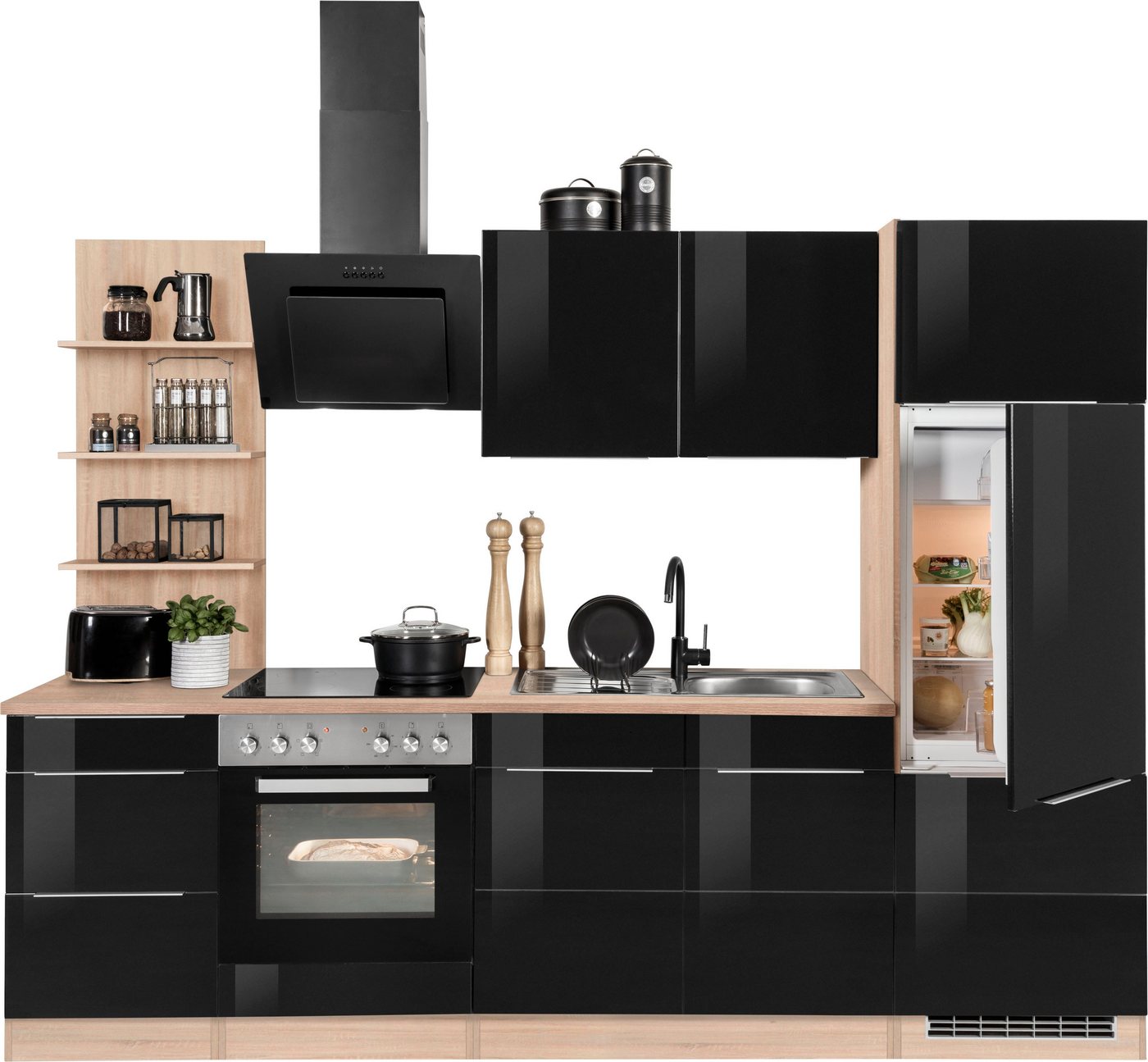 Kochstation Küchenzeile KS-Brindisi, ohne Geräte, Breite 270 cm von Kochstation