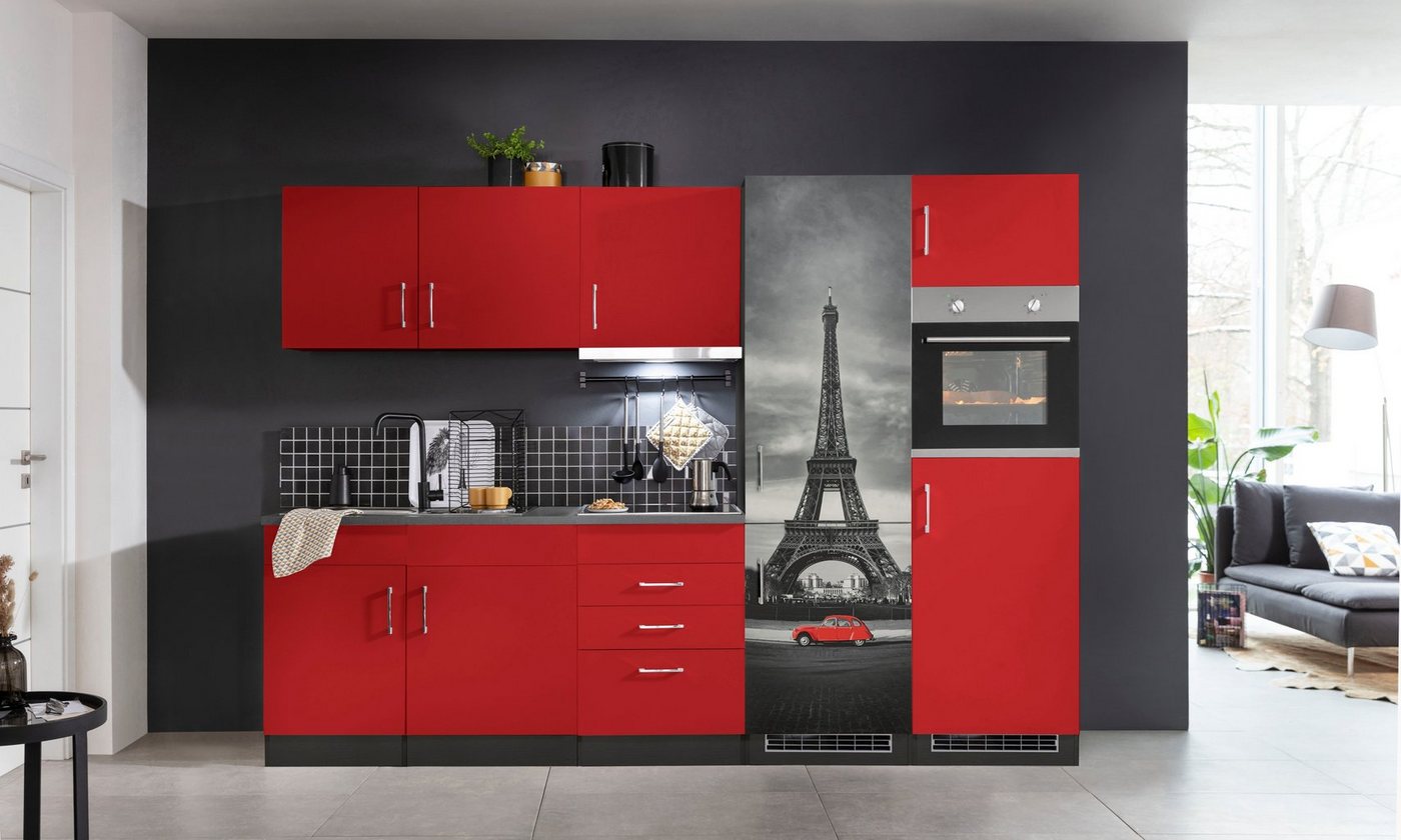 HELD MÖBEL Küchenzeile Paris, mit E-Geräten, Breite 280 cm von HELD MÖBEL
