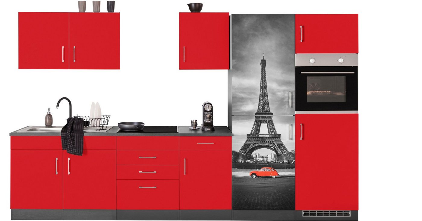 HELD MÖBEL Küchenzeile Paris, ohne E-Geräte, Breite 330 cm von HELD MÖBEL