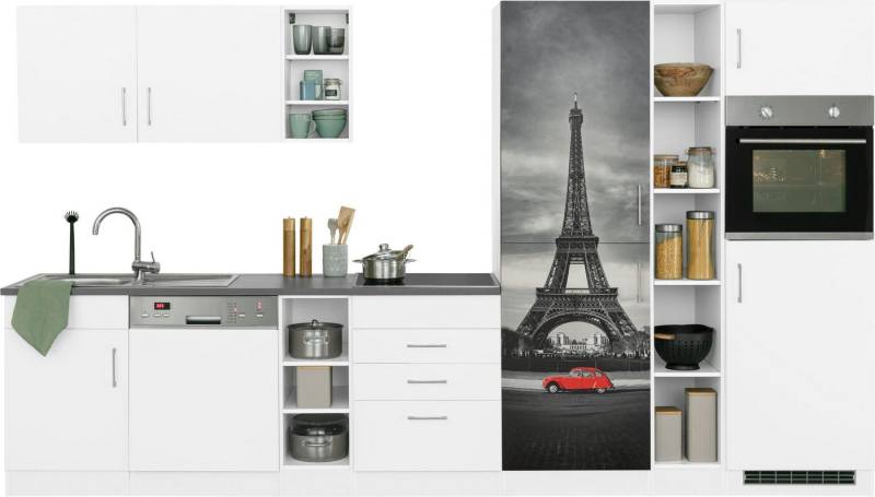 KOCHSTATION Küchenzeile KS-Paris, ohne E-Geräte, Breite 350 cm von KOCHSTATION