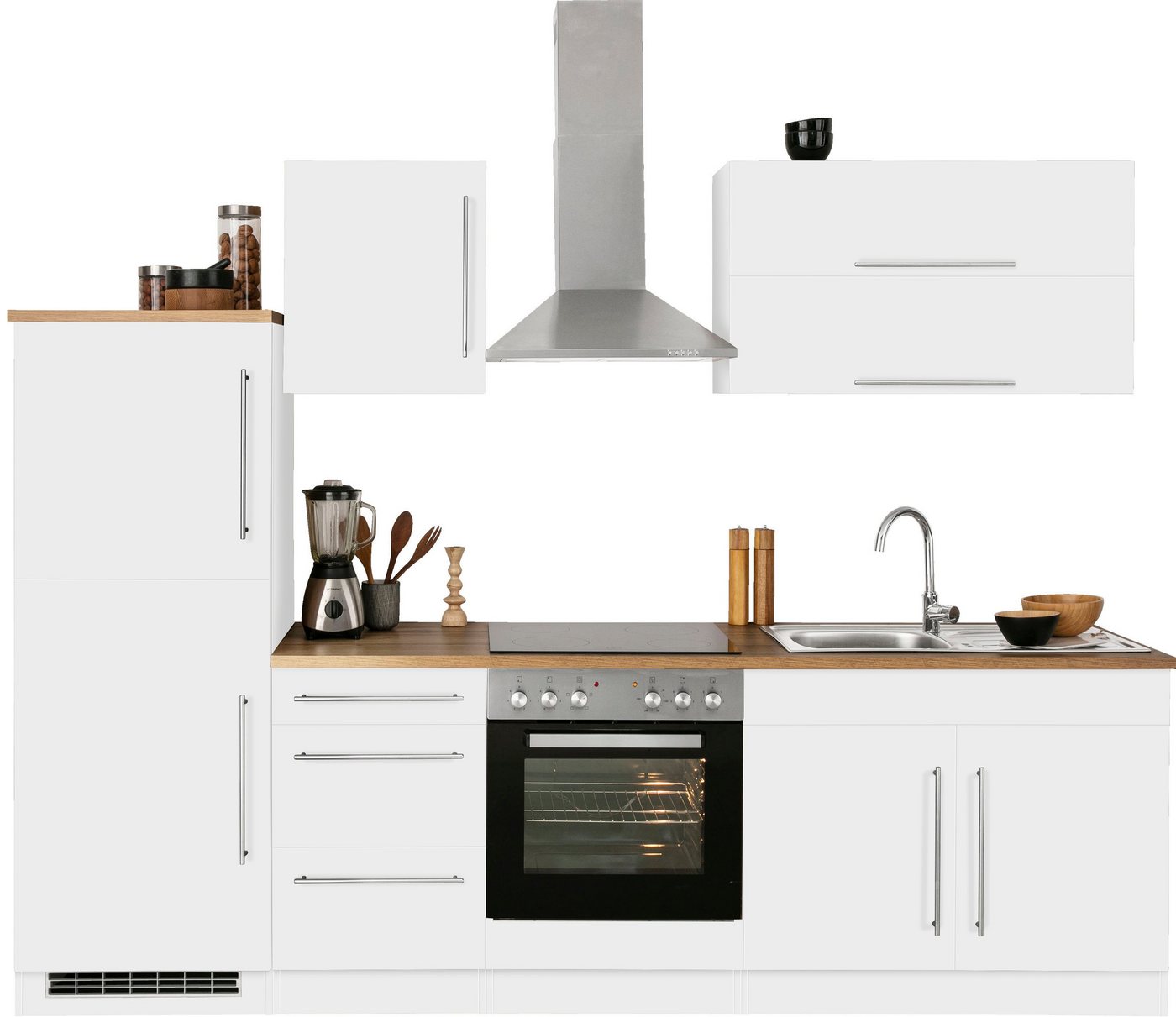 Kochstation Küchenzeile KS-Samos, ohne E-Geräte, Breite 270 cm von Kochstation