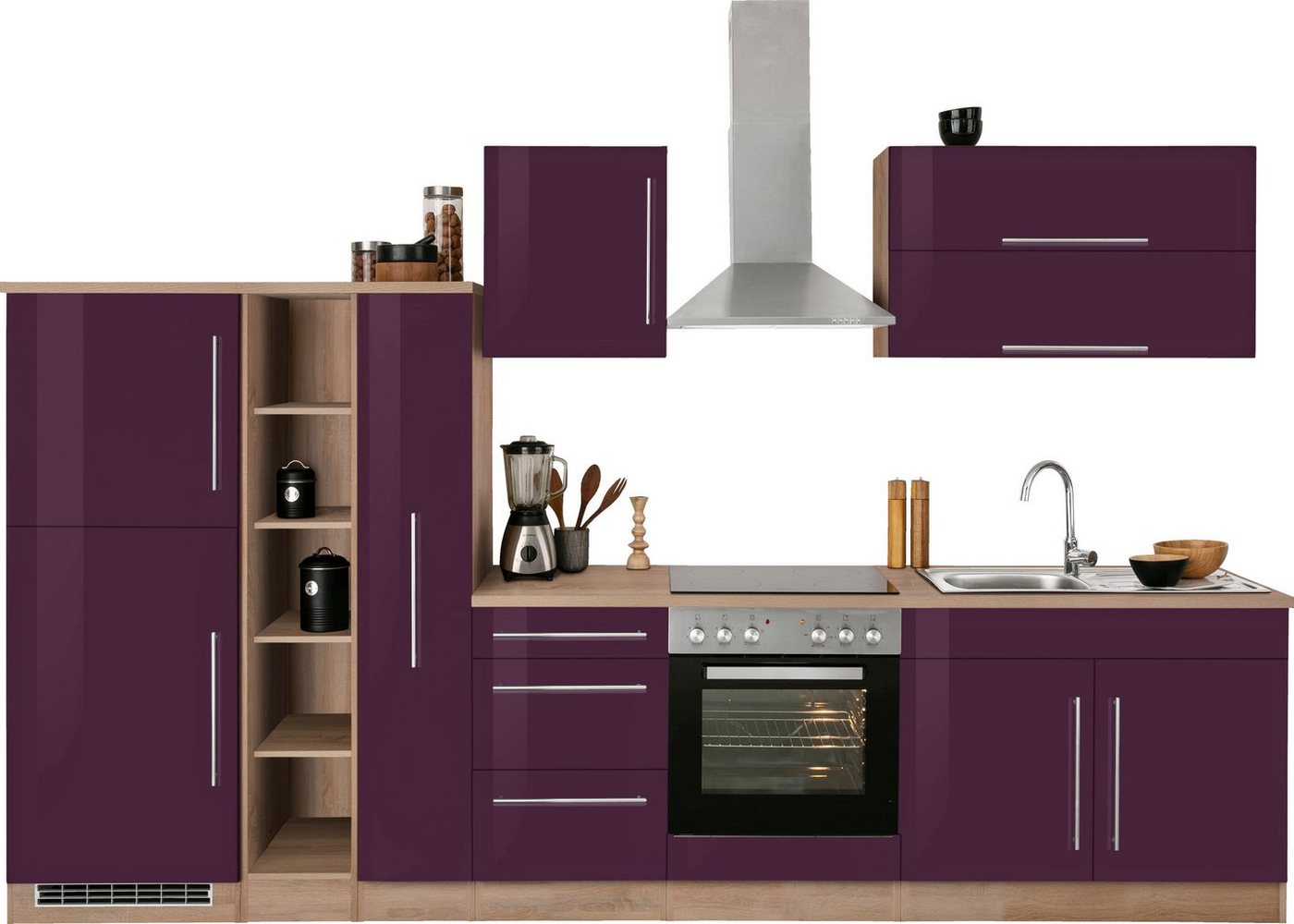 Kochstation Küchenzeile KS-Samos, ohne E-Geräte, Breite 330 cm von Kochstation