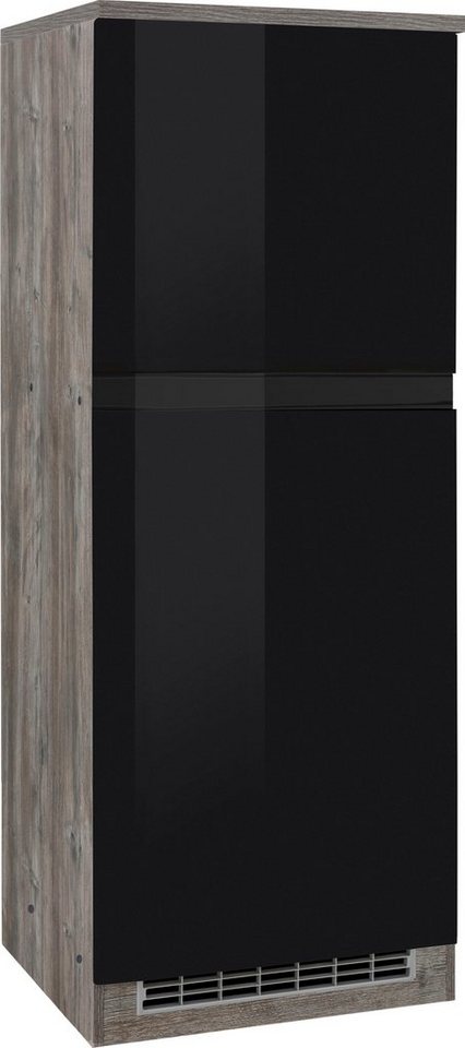 Kochstation Kühlumbauschrank KS-Virginia 165 cm hoch, 60 cm breit, Nische für Kühlschrank: 56/88/55 cm, 2 Türen von Kochstation