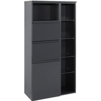 HELD MÖBEL Midischrank »Cardiff«, BxHxT: 65 x 130 x 35 cm - grau von HELD MÖBEL