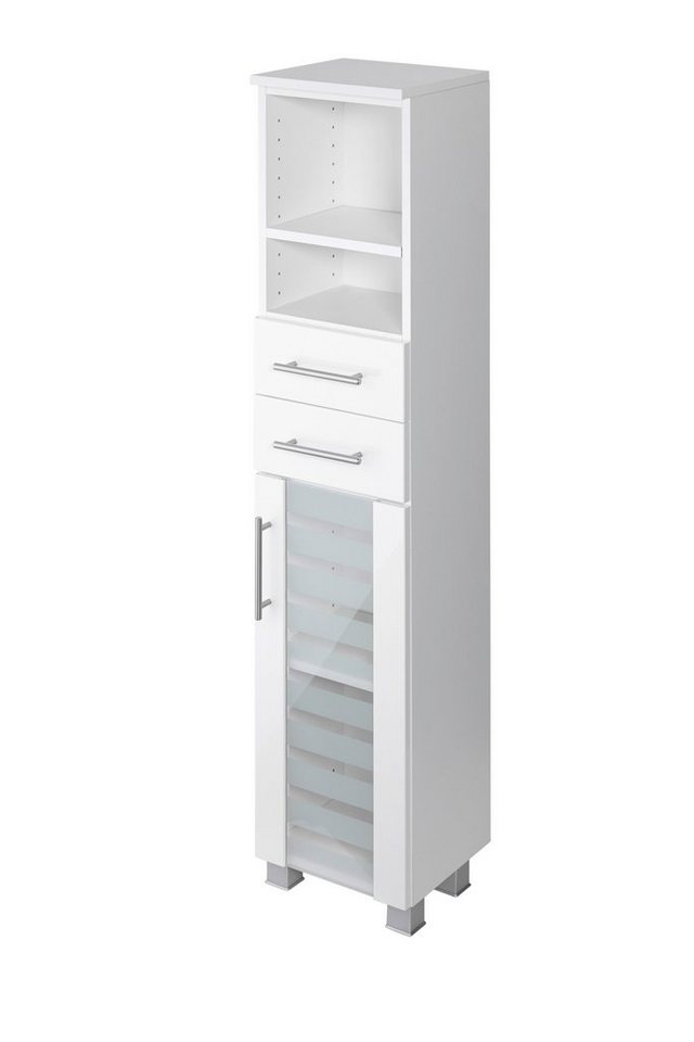 welltime Midischrank Jaca Breite 30 cm, mit MDF Hochglanz-Fronten von welltime