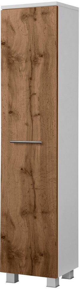 welltime Midischrank Trento, verschiedene Ausführungen und Farben Badmöbel, Breite 30 cm, 1 Tür, Made in Germany von welltime