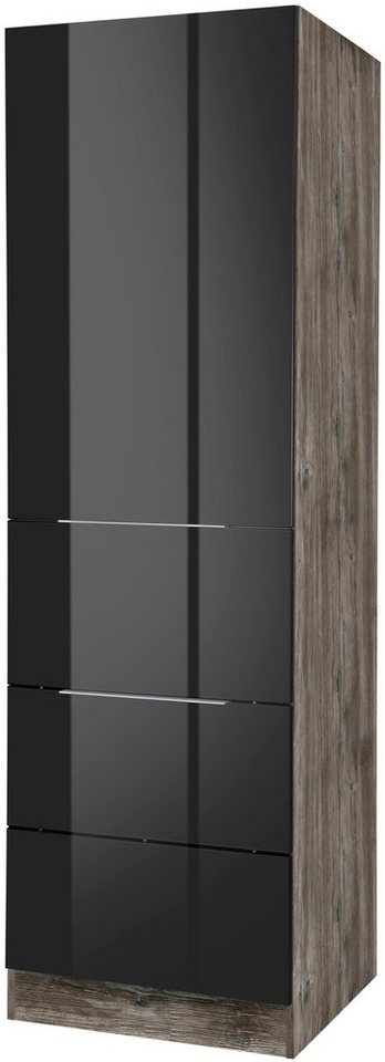 Kochstation Seitenschrank KS-Brindisi 60 cm breit, 200 cm hoch, viel Stauraum von Kochstation