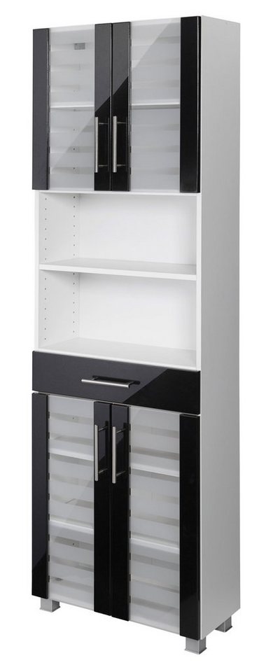 welltime Seitenschrank Jaca Breite 60 cm, mit MDF Hochglanz-Fronten von welltime