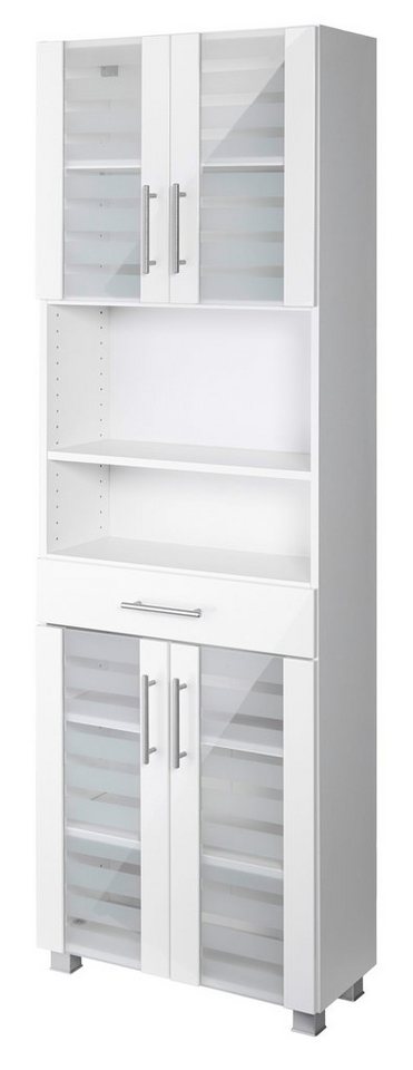 welltime Seitenschrank Jaca Breite 60 cm, mit MDF Hochglanz-Fronten von welltime