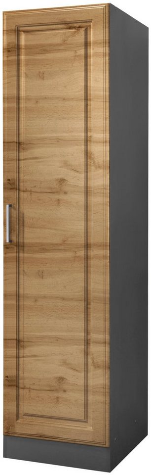 KOCHSTATION Seitenschrank KS-Stockholm hochwertige MDF-Fronten, 50 cm breit, 200 cm hoch, viel Stauraum von KOCHSTATION