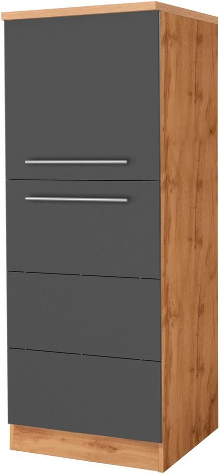 Kochstation Seitenschrank KS-Wien Breite 60 cm, Höhe 165 cm, Türanschlag wechselbar von Kochstation