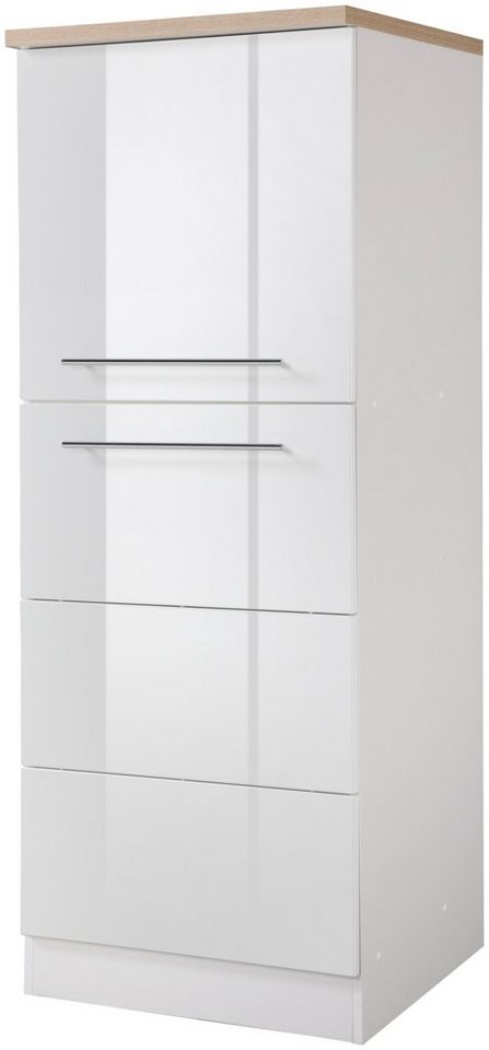 Kochstation Seitenschrank KS-Wien Breite 60 cm, Höhe 165 cm, Türanschlag wechselbar von Kochstation