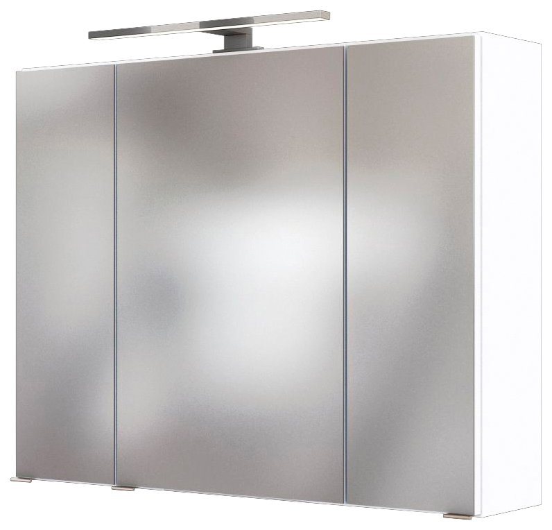 welltime Spiegelschrank Baabe Breite 80 cm, mit 3D-Effekt, dank 3 Spiegeltüren von welltime