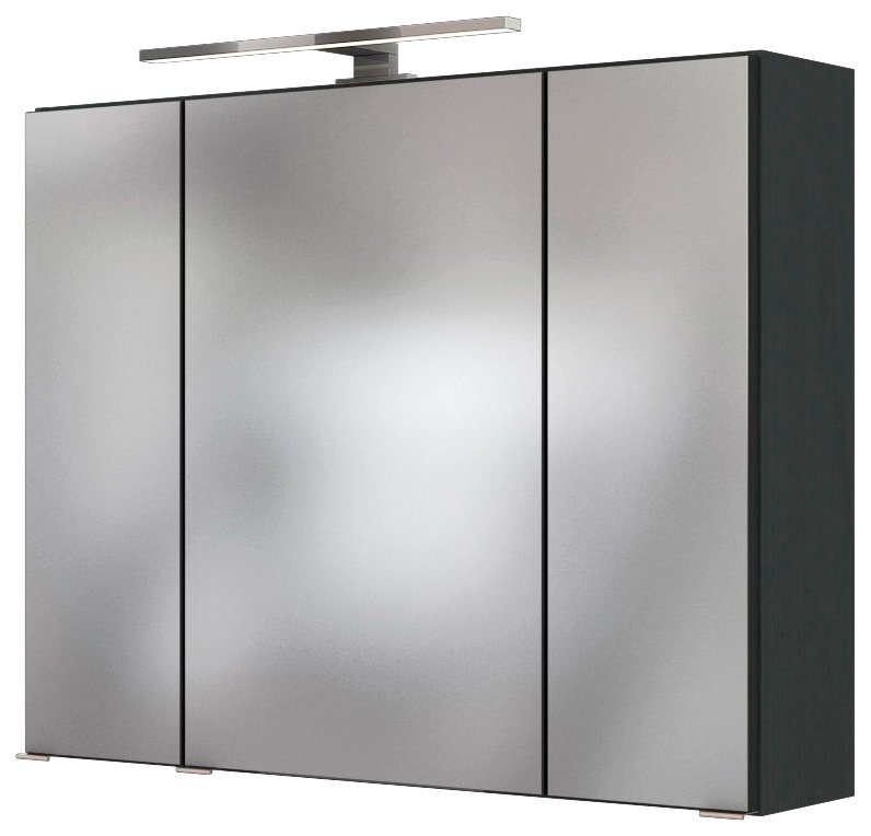welltime Spiegelschrank Baabe Breite 80 cm, mit 3D-Effekt, dank 3 Spiegeltüren von welltime
