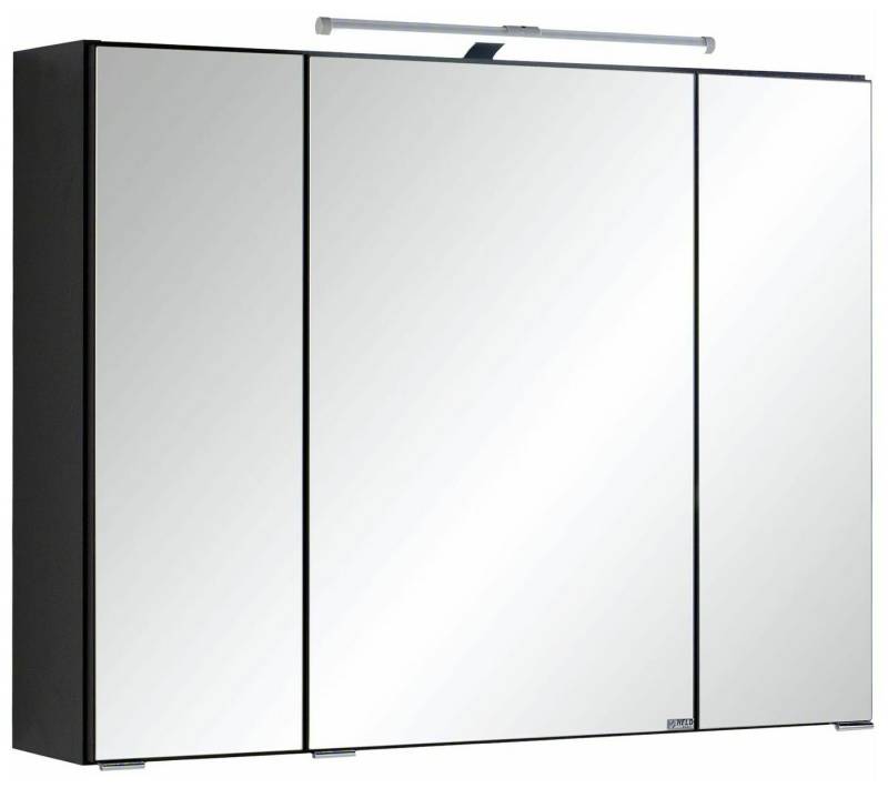 HELD MÖBEL Spiegelschrank Cardiff 80 cm inkl. Beleuchtung graphitgrau HELD MÖBEL Spiegelschrank Cardiff 80 cm inkl. Beleuchtung graphitgrau von HELD MÖBEL
