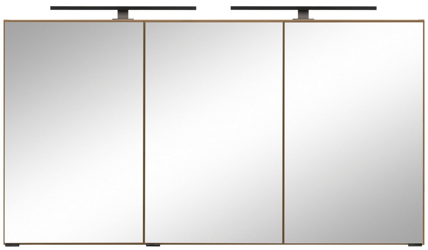 HELD MÖBEL Spiegelschrank Trento", Badezimmerschrank, Badmöbel Breite 120 cm, mit 3D-Effekt, Spiegeltüren, inklusive LED-Beleuchtung" von HELD MÖBEL