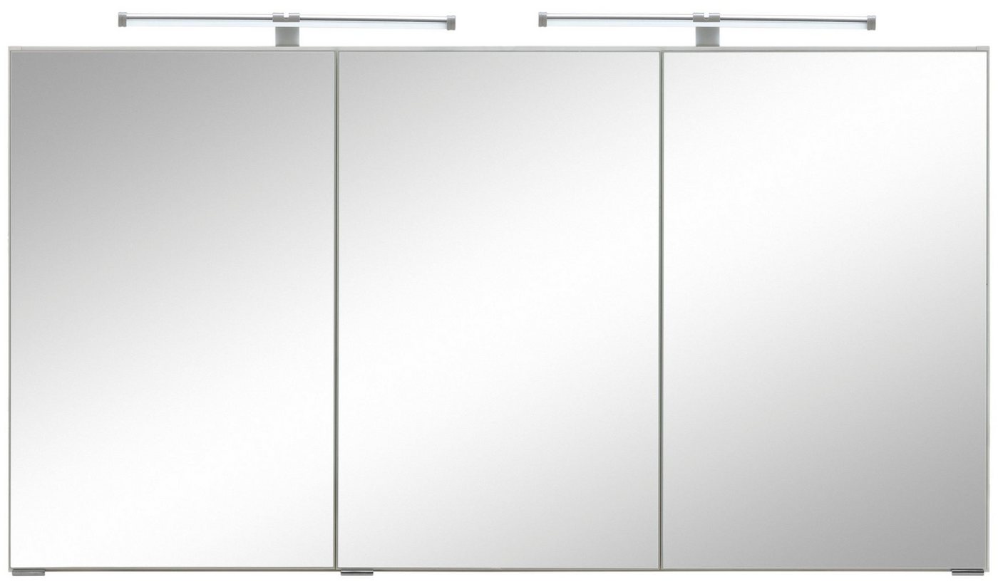 HELD MÖBEL Spiegelschrank Trento", Badezimmerschrank, Badmöbel Breite 120 cm, mit 3D-Effekt, Spiegeltüren, inklusive LED-Beleuchtung" von HELD MÖBEL
