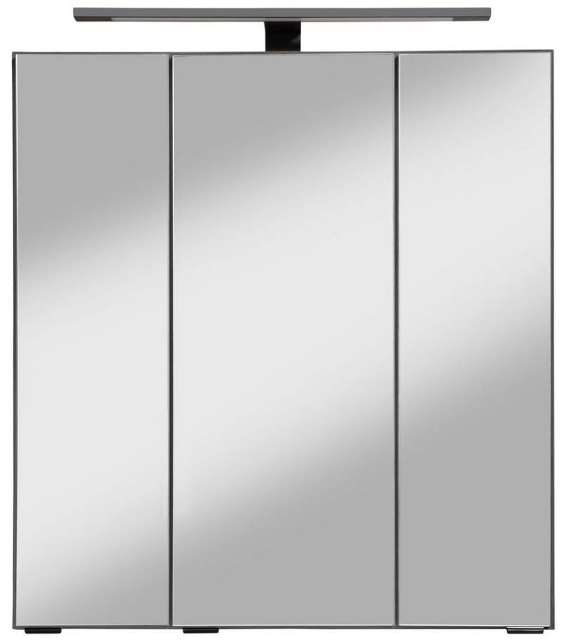 welltime Spiegelschrank Trento, verschiedene Ausführungen und Farben Breite 60 cm, mit 3D-Effekt, Spiegeltüren, Inklusive LED-Beleuchtung von welltime