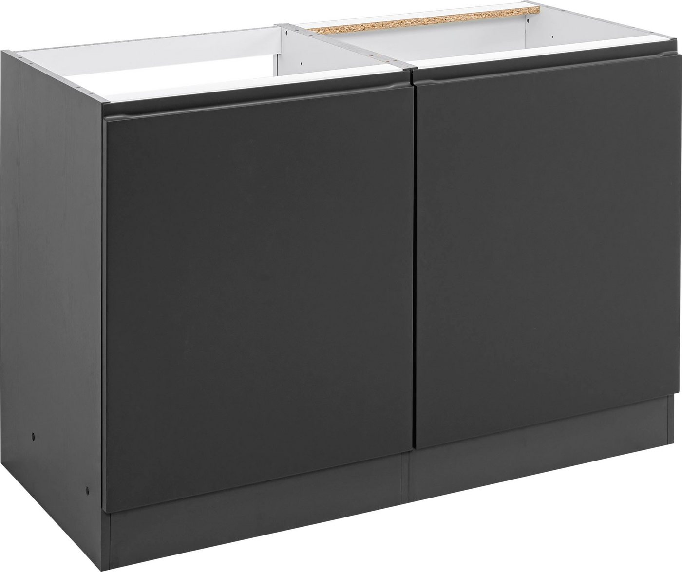 Kochstation Spülenschrank KS-Bruneck >>Bruneck<< 120 cm breit, für viel Stauraum, hochwertige MDF-Fronten von Kochstation