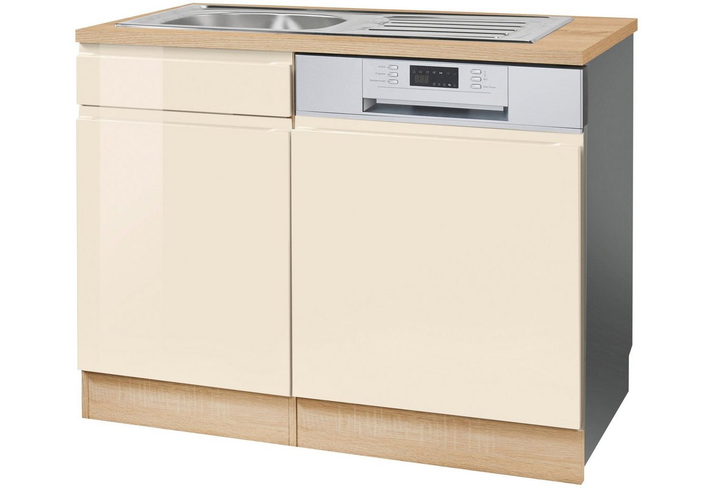 Kochstation Spülenschrank KS-Virginia 110 cm breit, inklusive Einbauspüle von Kochstation