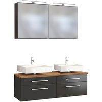 HELD MÖBEL Unterbecken-Set »Davos«, BxHxT: 120 x 200 x 47 cm - grau von HELD MÖBEL