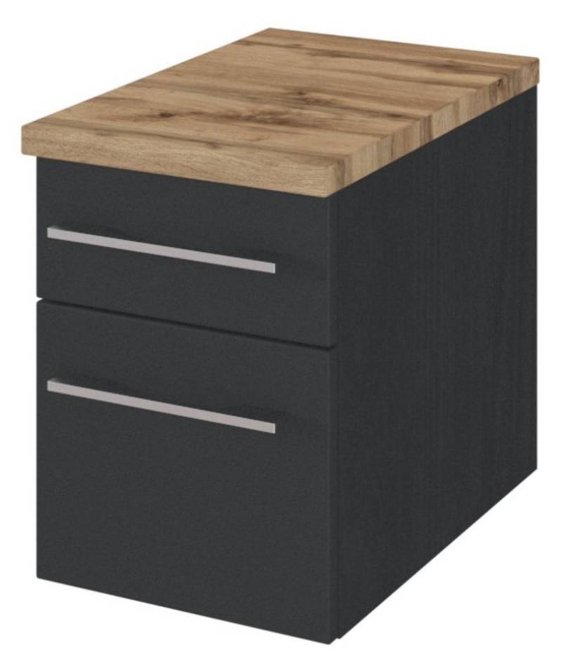 HELD MÖBEL Unterschrank Davos 30 cm graphit/matt grau von HELD MÖBEL