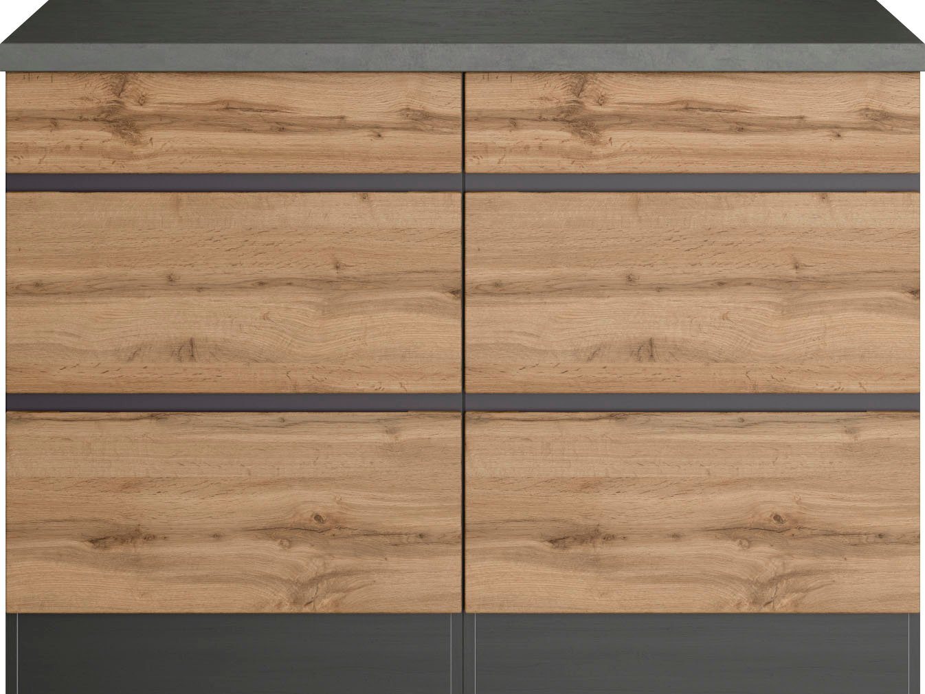 Kochstation Unterschrank KS-Riesa Breite 120 cm, MDF-Fronten von Kochstation