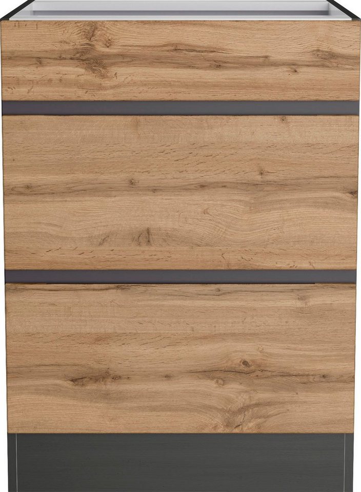 KOCHSTATION Unterschrank KS-Riesa Breite 60 cm, MDF-Fronten von KOCHSTATION