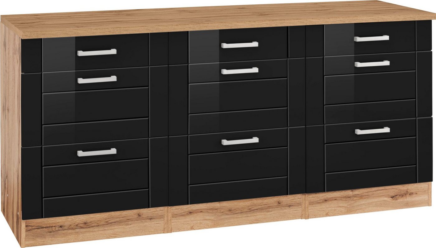 HELD MÖBEL Unterschrank Tinnum 180 cm breit, Metallgriffe, MDF Fronten, mit 3 Schubkästen, 6 Auszüge von HELD MÖBEL