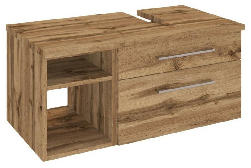 HELD MÖBEL Unterschrank Unterbeckenschrank Davos 90 cm (rechts) Wotaneiche/Wotaneiche von HELD MÖBEL