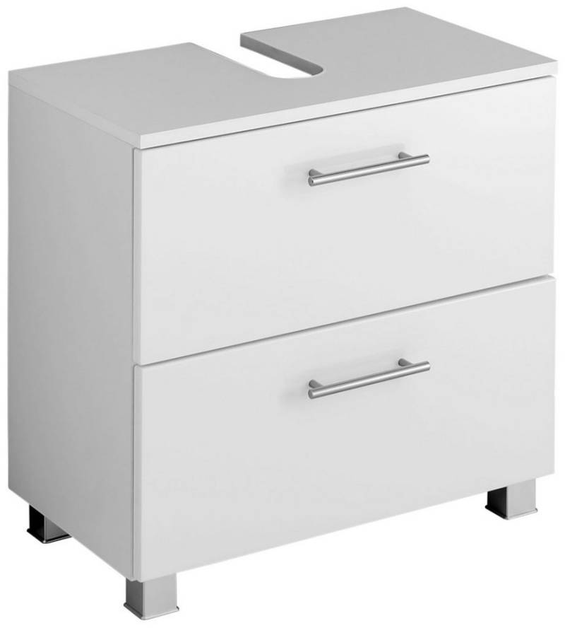 HELD MÖBEL Unterschrank Unterbeckenschrank Porta 60 cm weiß/hochglanz weiß von HELD MÖBEL