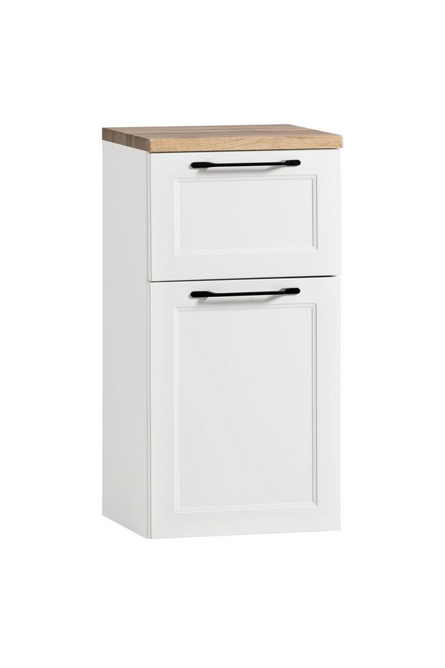HELD MÖBEL Unterschrank in weiß, Wotaneiche, MDF - 40x79x35cm (BxHxT) von HELD MÖBEL