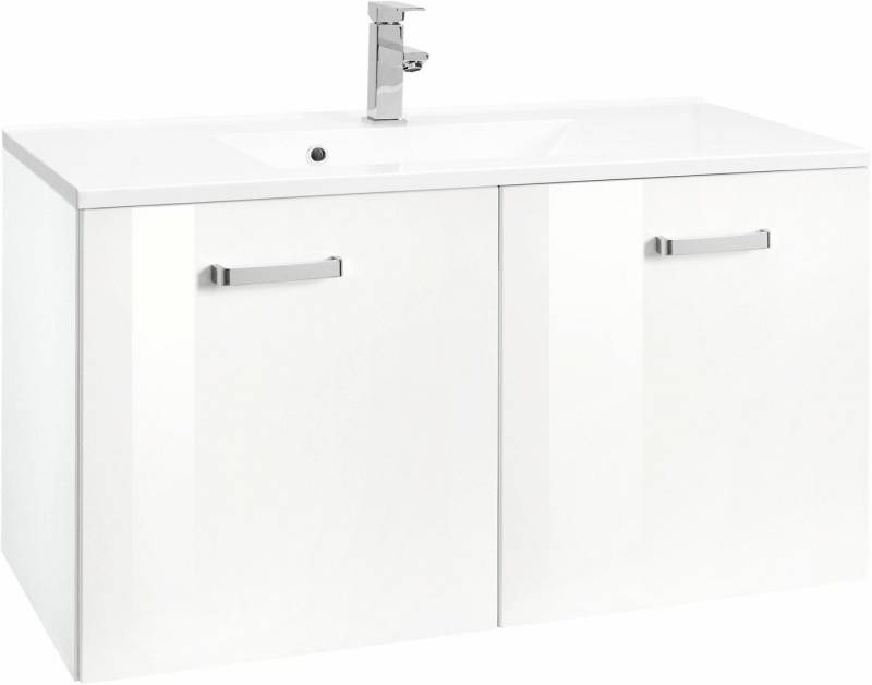 welltime Waschbeckenunterschrank Ravenna Badmöbel, Waschtisch inkl. Waschbecken, Breite 80 cm von welltime