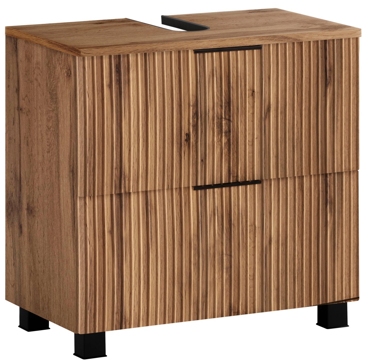 welltime Waschbeckenunterschrank Trento, verschiedene Ausführungen und Farben Badmöbel, Breite 60 cm, Beckenunterschrank auf Füßen, Made in Germany von welltime