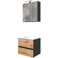 HELD MÖBEL Waschtisch-Set »LUCCA«, 4-teilig - weiss von HELD MÖBEL