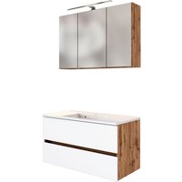 HELD MÖBEL Waschtisch-Set »LUCCA«, 5-teilig - weiss von HELD MÖBEL