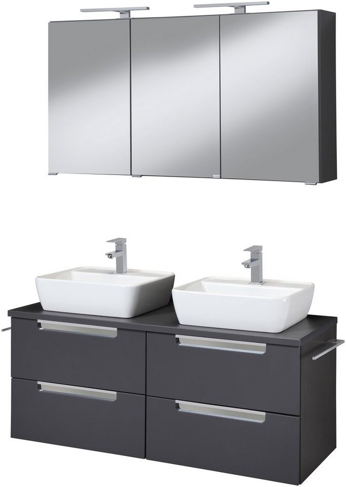 welltime Badmöbel-Set Malibu, (Set, 2-St), Breite 120 cm, mit Soft-Close von welltime