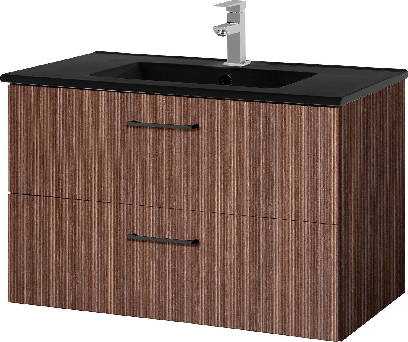 HELD MÖBEL Waschtisch Trento Badezimmerschrank mit Becken Bestseller, Badmöbel in Breite 80 cm, Waschplatz mit 2 Schubladen, Badschrank von HELD MÖBEL