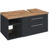 HELD MÖBEL Waschtischunterschrank »Davos«, BxHxT: 90 x 41 x 47 cm - grau von HELD MÖBEL