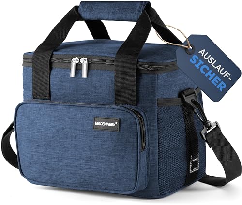 HELDENWERK Kühltasche klein 10L, Isolierte Thermo Lunchtasche für Essen & Getränke, wasserdicht & auslaufsicher, Picknick Tasche klein, Brunch Bag, Frühstückstasche, Mittagstasche HELDENWERK Kühltasche klein 10L, Isolierte Thermo Lunchtasche für Essen & Getränke, wasserdicht & auslaufsicher, Picknick Tasche klein, Brunch Bag, Frühstückstasche, Mittagstasche von HELDENWERK