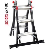 JAGUAR3 4x3 HELDER PRO TELESKOP-GELENKLEITER MIT STABILISIERUNGSSTANGE - JAG34x3BS von HELDER PRO