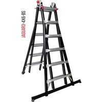 TELESKOP-GELENKLEITER JAGUAR3 4x6 HELDER PRO MIT STABILISIERUNGSSTANGE - JAG3-4x6BS TELESKOP-GELENKLEITER JAGUAR3 4x6 HELDER PRO MIT STABILISIERUNGSSTANGE - JAG3-4x6BS von HELDER PRO