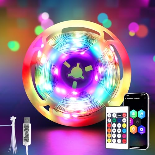 HELESIN LED Strip 10m,RGB LED Streifen, Bluetooth Smart LED mit Fernbedienung und App, Farbwechsel, Musik Sync, Timing-Modu HELESIN LED Strip 10m,RGB LED Streifen, Bluetooth Smart LED mit Fernbedienung und App, Farbwechsel, Musik Sync, Timing-Modu von HELESIN
