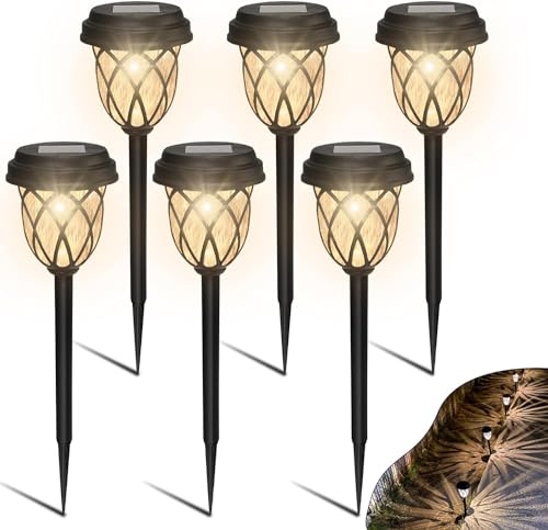 HELESIN Solarlampen für Außen Garten, 6 Stück Solarleuchten Garten Außen Wasserdichte, LED Solar Gartenleuchten Dekoration für Gärten, Wege, Rasenflächen, Gewächshäuser und Terrassen (Warmweiß) HELESIN Solarlampen für Außen Garten, 6 Stück Solarleuchten Garten Außen Wasserdichte, LED Solar Gartenleuchten Dekoration für Gärten, Wege, Rasenflächen, Gewächshäuser und Terrassen (Warmweiß) von HELESIN