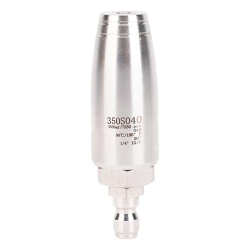 HELEVIA 1/4 Zoll Hochdruckreinigungsmaschinendüse 7250 PSI Hochdruckreinigerdüse aus Edelstahl mit 7-teiligem Sprühspitzen-Kit von HELEVIA