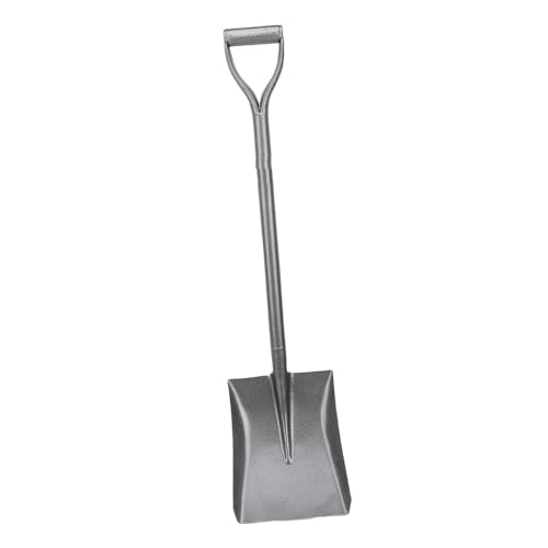 HELEVIA 100CM Grabschaufel Mangan Stahl Flach Kopf Kurze D-Griff Schaufel für Outdoor-Arbeit Gartenarbeit Pflanzung von HELEVIA