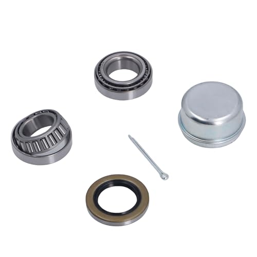 HELEVIA 2 Sets Anhängerrad-Hub-Hub-Lager Kit L44649 mit Anhängerachse Fettdichtung Staubabdeckungsstift für 1-1/16 Zoll Gerade Achse HELEVIA 2 Sets Anhängerrad-Hub-Hub-Lager Kit L44649 mit Anhängerachse Fettdichtung Staubabdeckungsstift für 1-1/16 Zoll Gerade Achse von HELEVIA